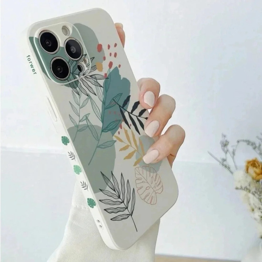 ⚠️Clearance iPhone 13/Pro/Pro Max Leaf Pattern Floral Phone Case SAU - Picture 2 of 2